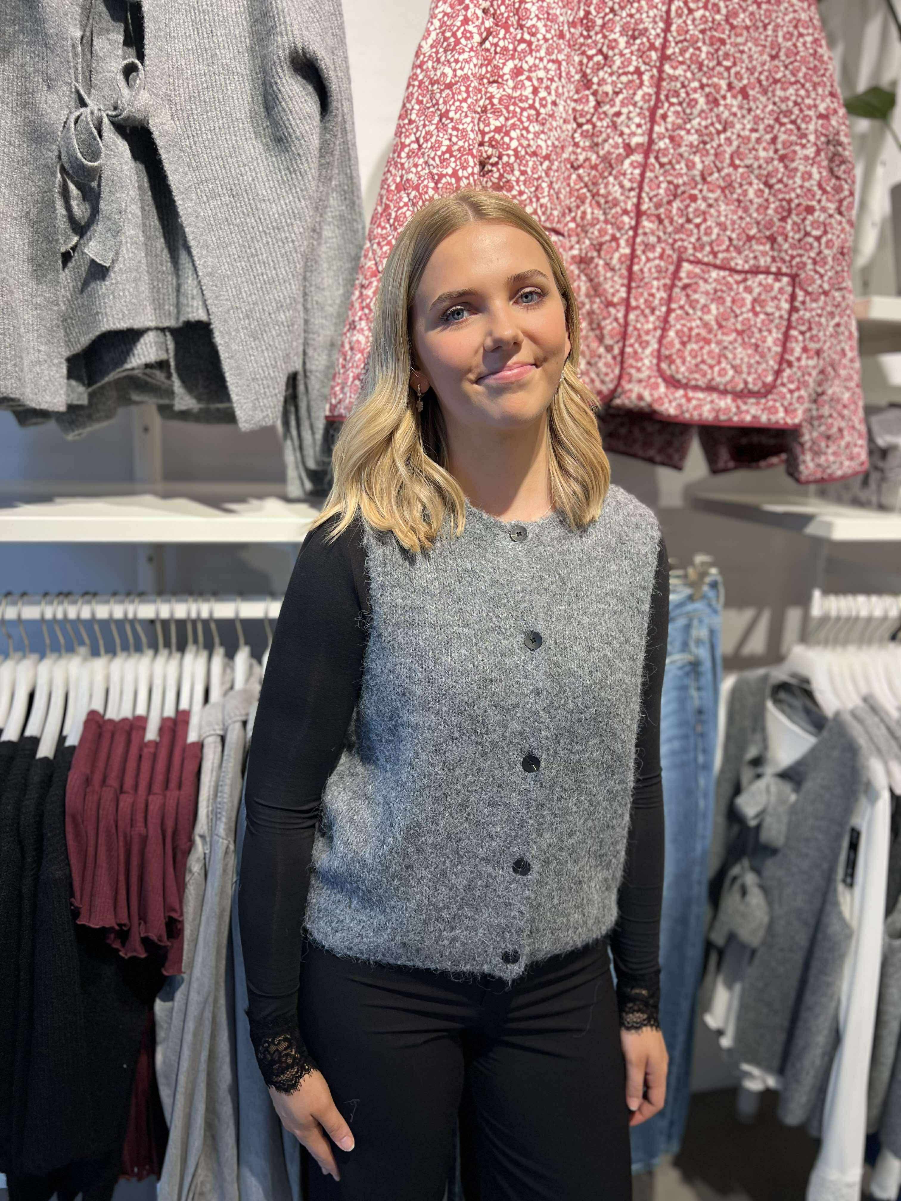 VMNOVAH Pullover - Dark Grey Melange